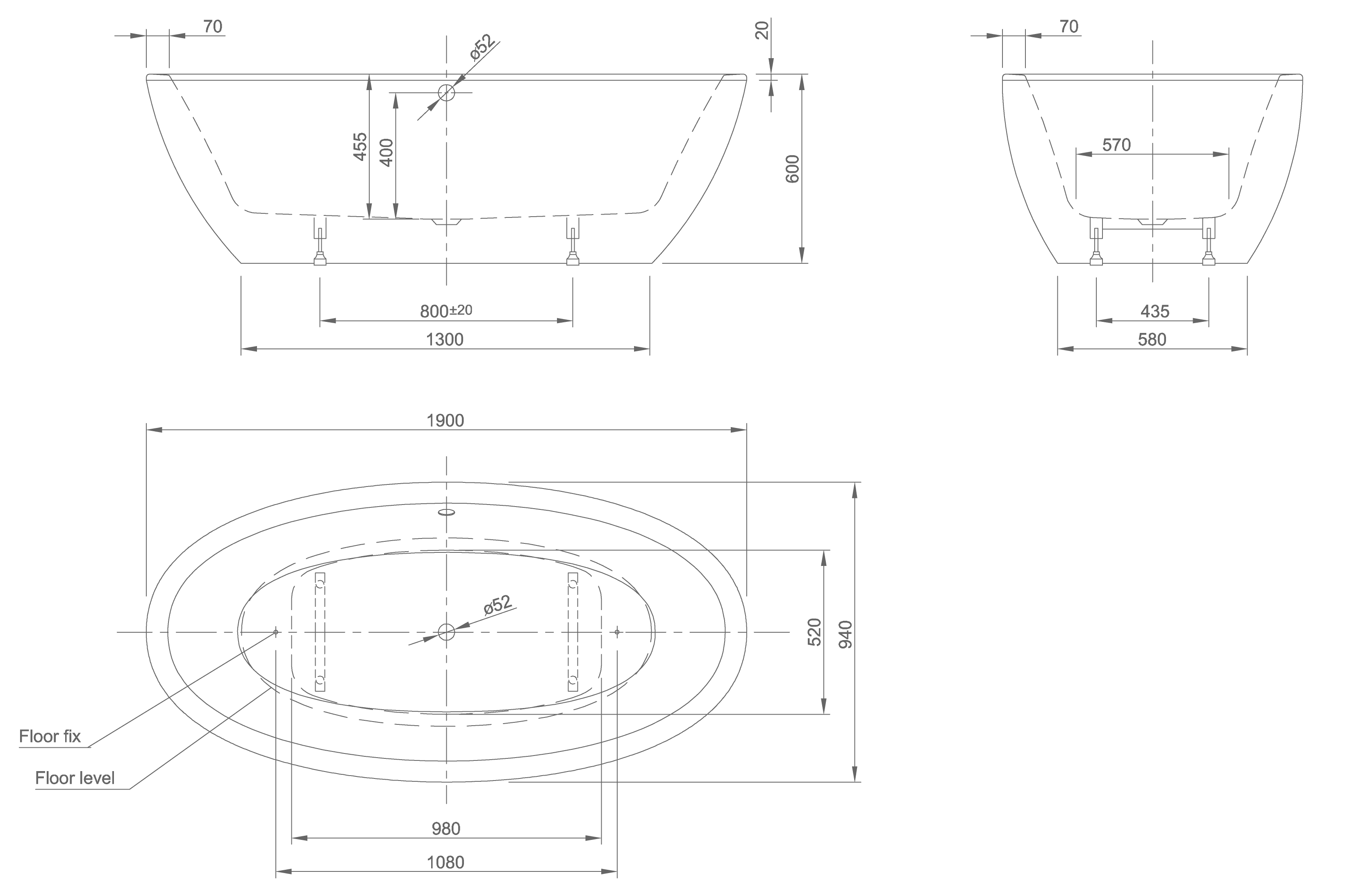 Loom technical drawing