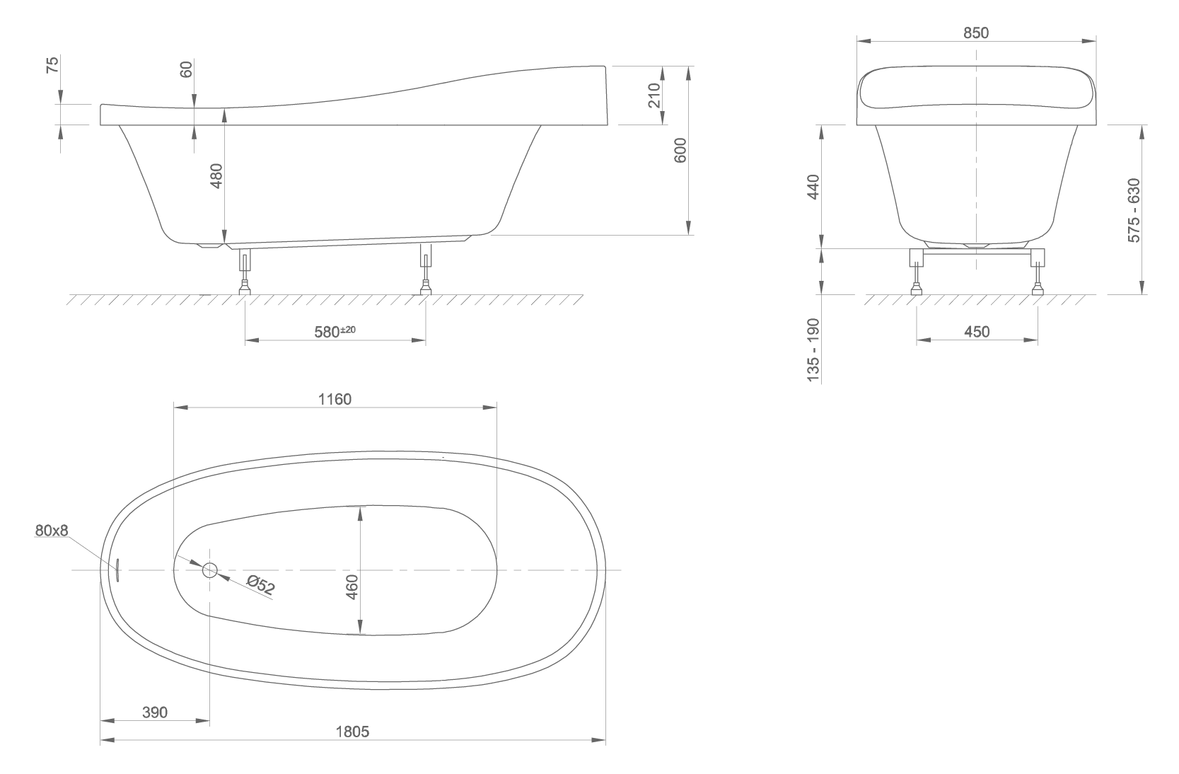 Relax technical drawing