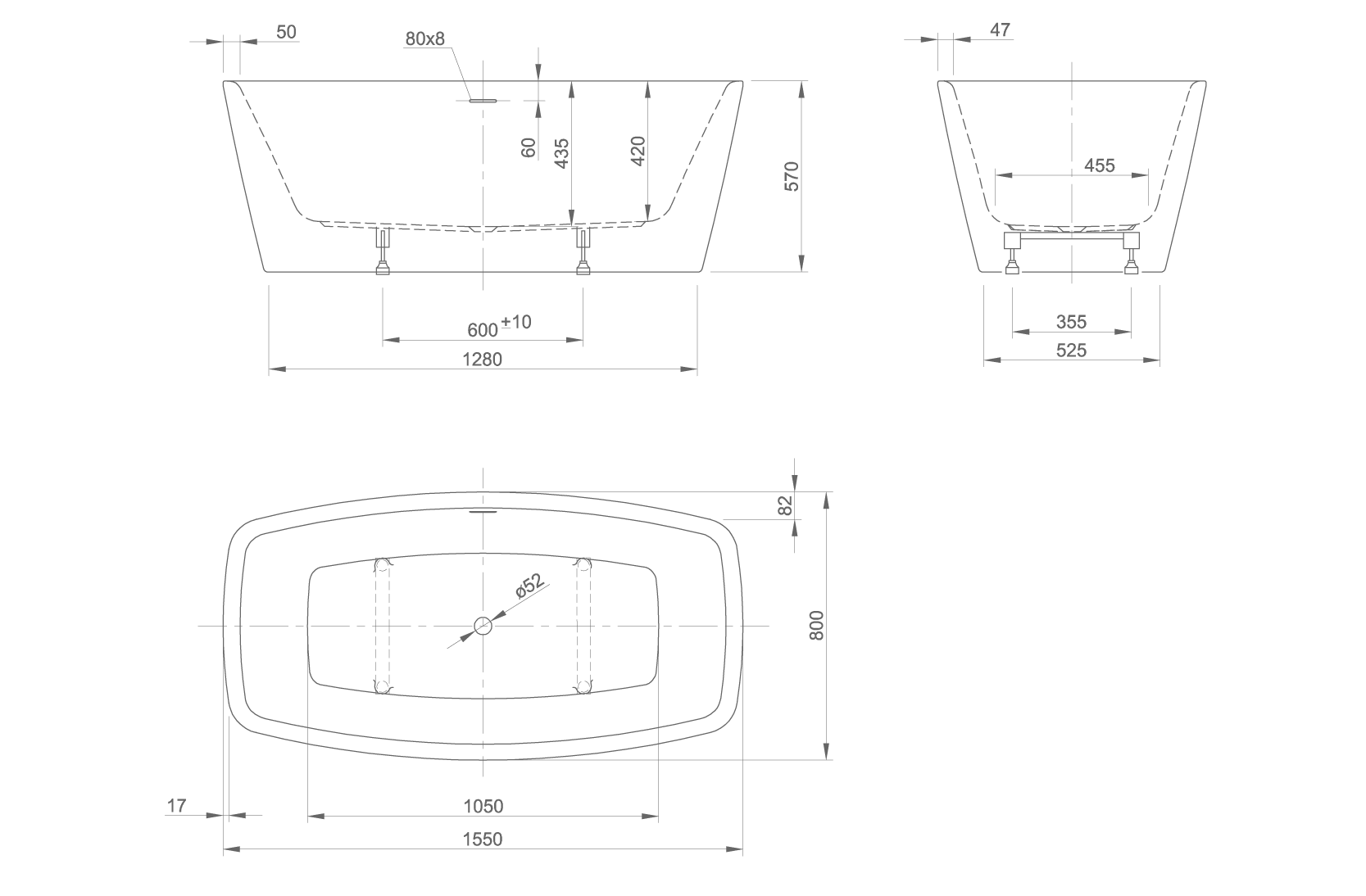 cubes technical drawing