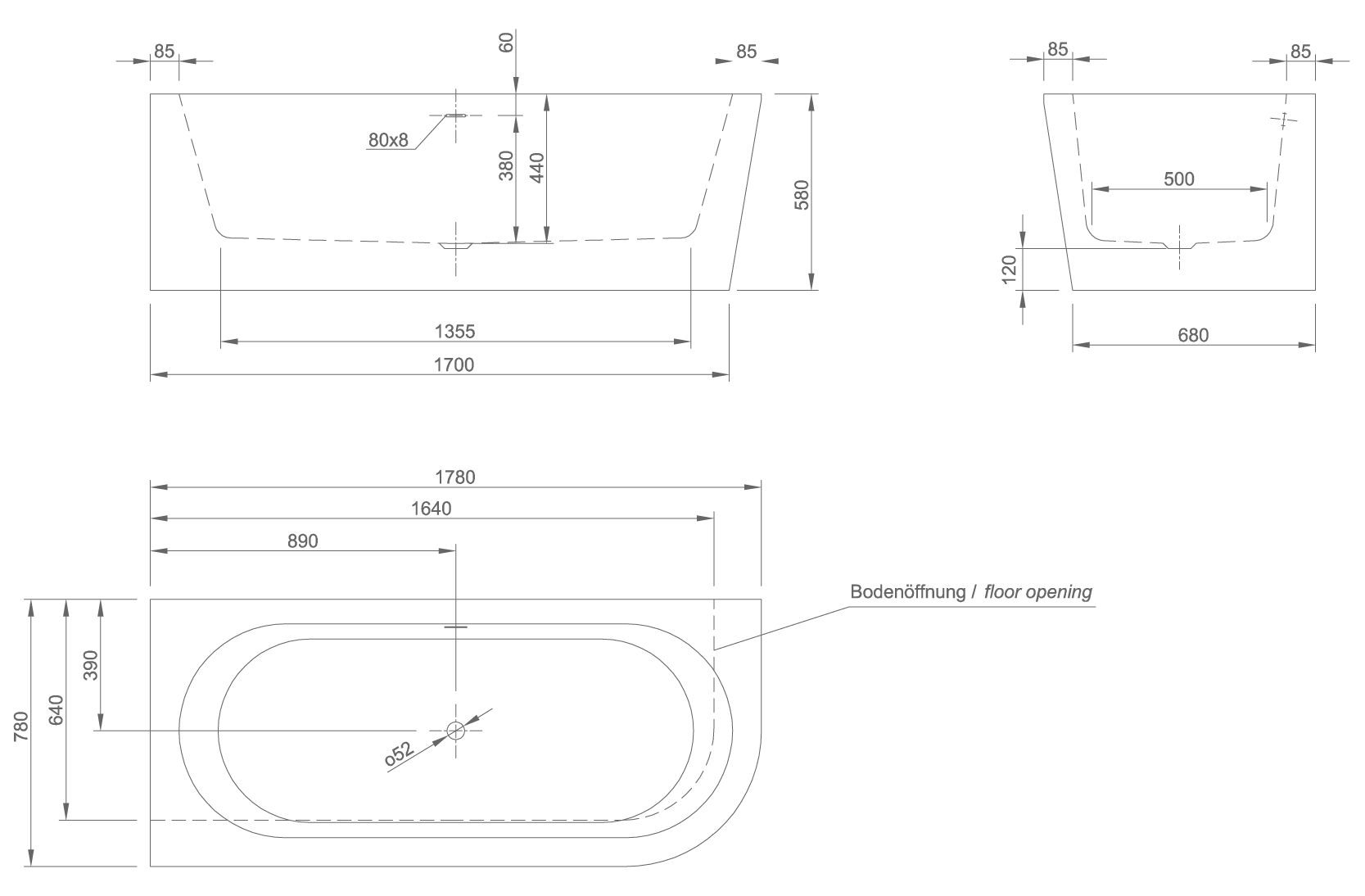 wall technical drawing