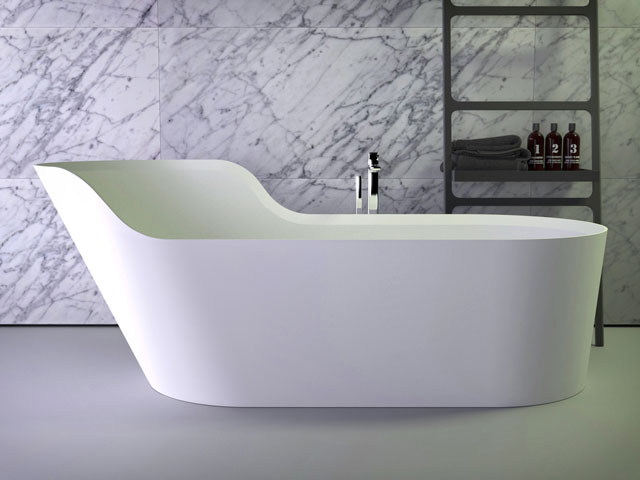 Glow Badewanne asymmetrisch links