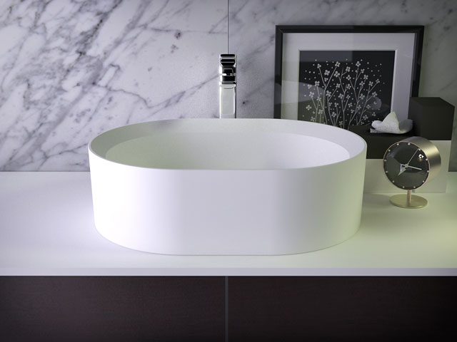 Glow countertop washbasin