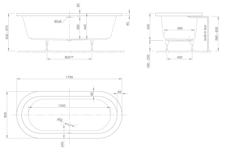 wall technical drawing