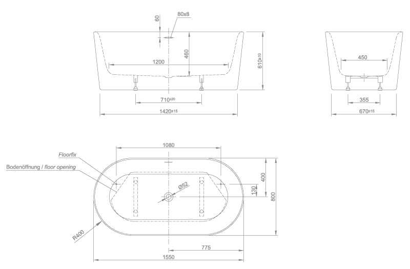 wall technical drawing