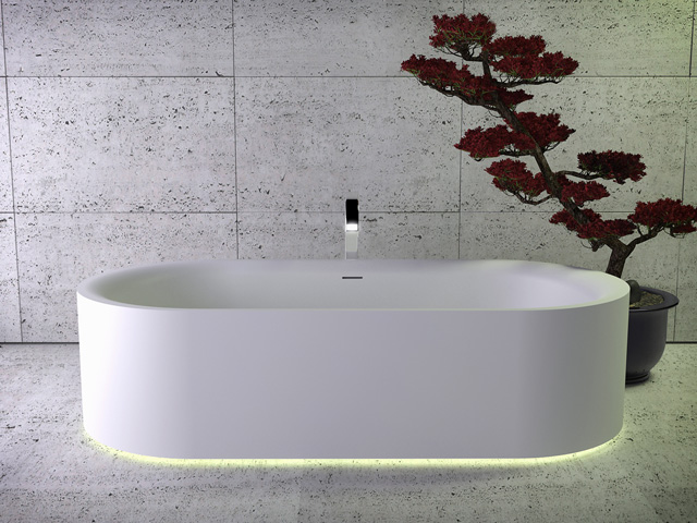 Moon freestanding bath