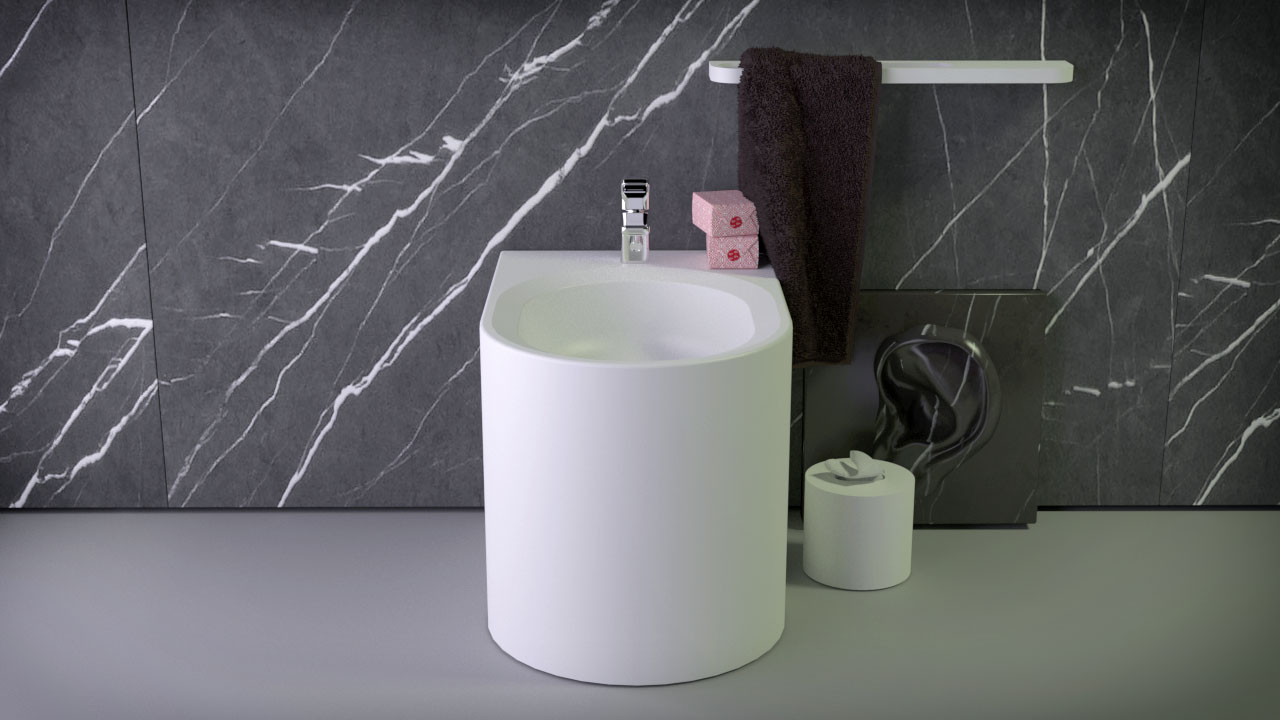 Pearl WC wandmontiert
