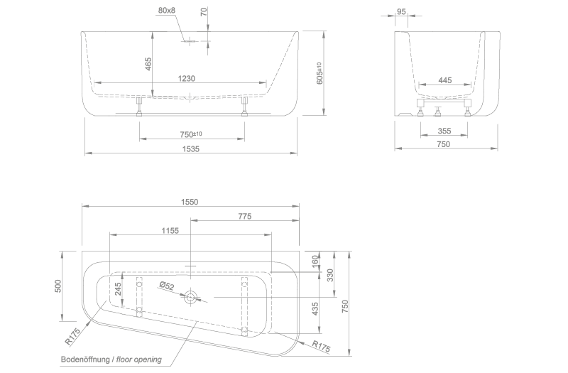 Lounge technical drawing