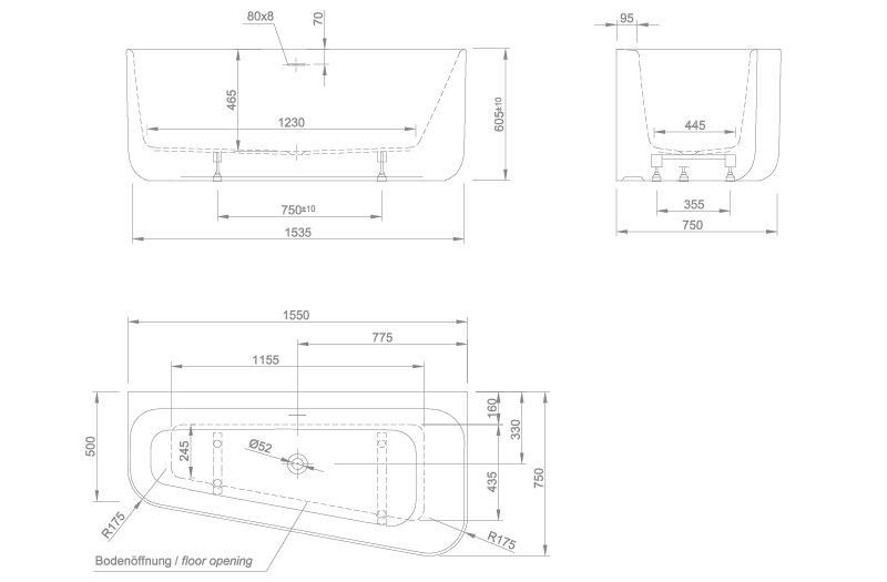 wall technical drawing