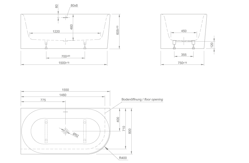 wall technical drawing