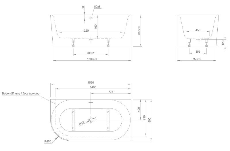 wall technical drawing