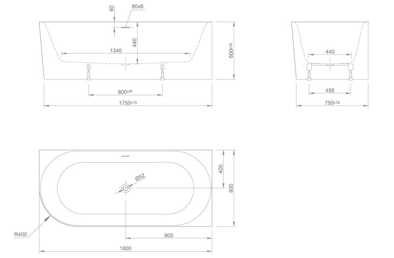 wall technische Zeichnung