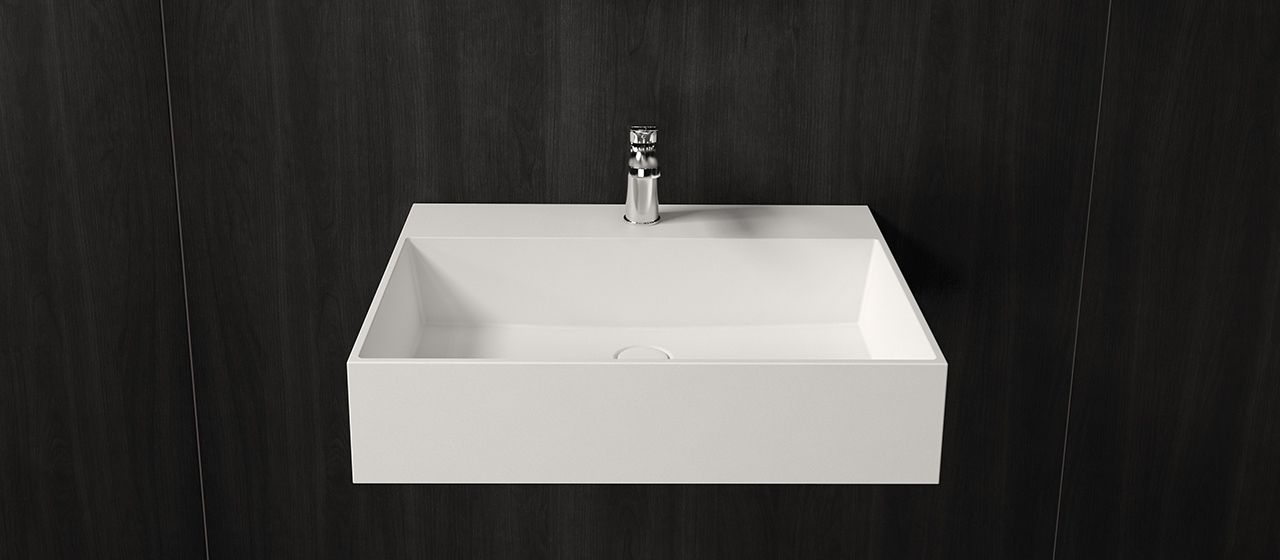 smart+ washbasin 60, wall-mounted