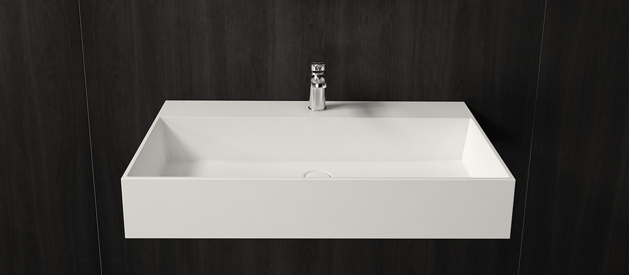 smart+ washbasin 80, wall-mounted