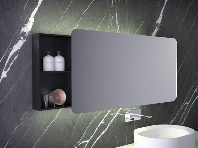 Mirror with storage