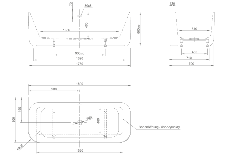 wall technical drawing