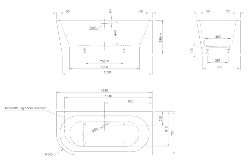 wall technical drawing