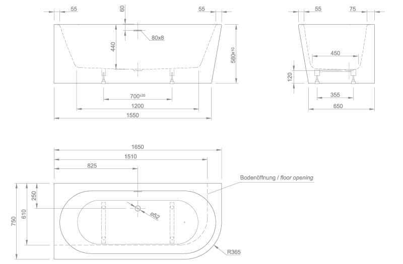 wall technical drawing