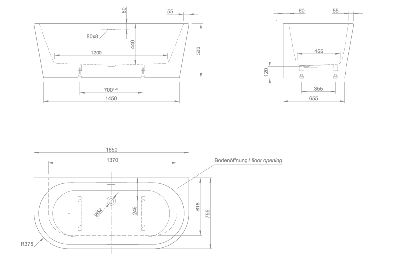 wall_xs_slot_tech neo technical drawing